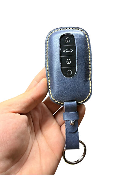 Chery Tiggo 8 Pro / Omoda 5 / Jaecoo 7 Akıllı Anahtar Deri Kılıfı