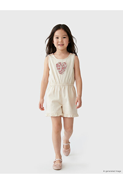 LC Waikiki I Heart Embroidered Girls' Jumpsuit with Shorts from Freezen Store