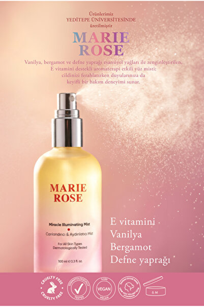 Marie Rose Canlandırıcı & Aydınlatıcı Mist | Miracle illuminating Mist