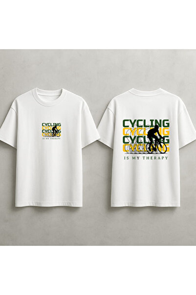 MAGORS Cycling T-Shirt, Sports, Motivational Back Printed Oversize Premium Un...
