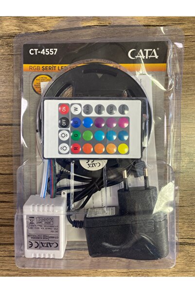 Cata RGB ŞERİT LED SETİ 5M ( LED+TRAFO+RGBKUMANDA)
