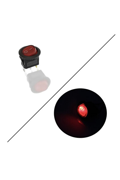 OEM Διακόπτης On/Off 12V 20A (max) 3 pins κόκκινο