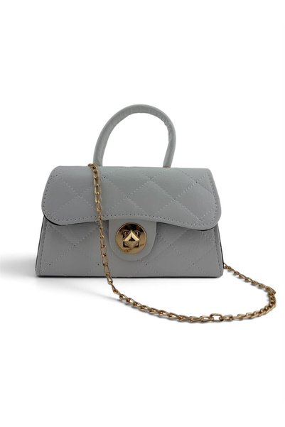 BACHUS Shiny Quilted Mini Bag – Lining Detail – Women's Hand and Shoulder Bag...