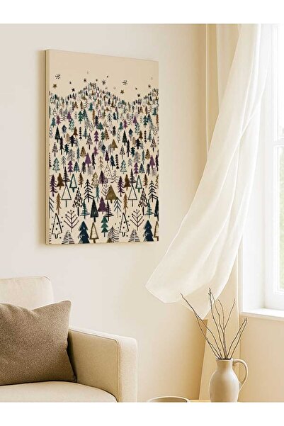 ocean velas Büyülü Kış Ormanı ,Kanvas Tablo - 50 x 70 cm