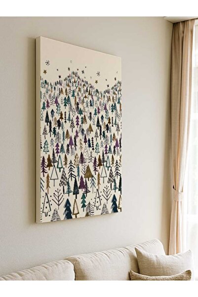 ocean velas Büyülü Kış Ormanı ,Kanvas Tablo - 50 x 70 cm