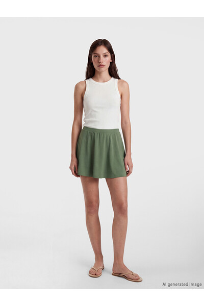 LC Waikiki Peak New Season Women's Elastic Waist Swimming Shorts Skirt