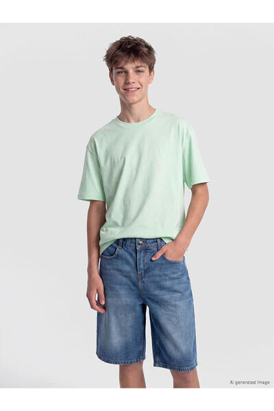 LC Waikiki Original Oval Collar Boys' T-Shirt