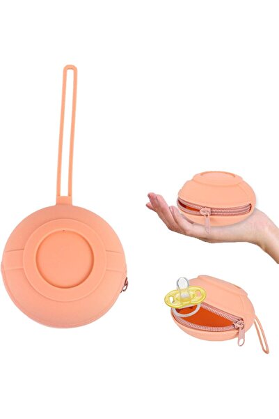 Arabest Baby Pacifier Holder Case,Silicone Portable Travel Pouch with Secure ...