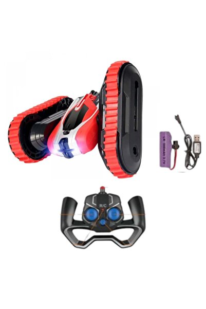 CWT RC Stunt Car with twisted arm, 2.4GHz remote control and battery, red