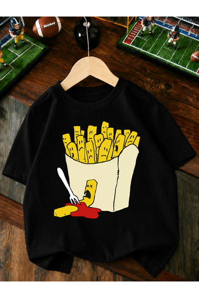 CROPSEL Yetişkin Unisex Baskılı Tişört Oversize