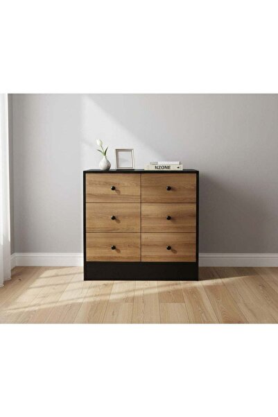 N.zone Modern Design Wooden Drawer Cabinet with Six Drawers for Organized Sto...