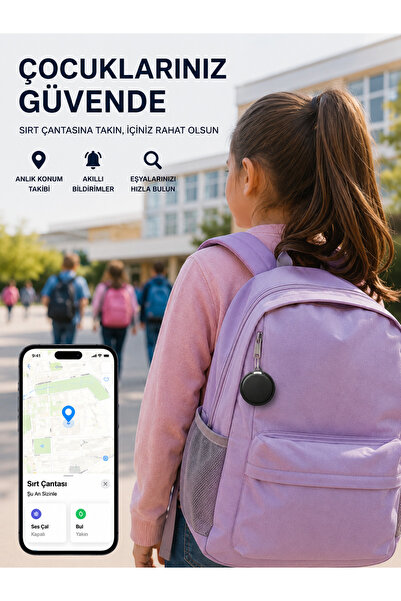 İOS ve Android Destekli AirTag Konum Takip ve Eşya Bulucu