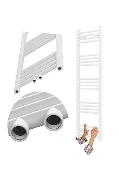Granitan Radiator Baie Raven, Electric, 140x40 cm, 468W, Otel, Alb