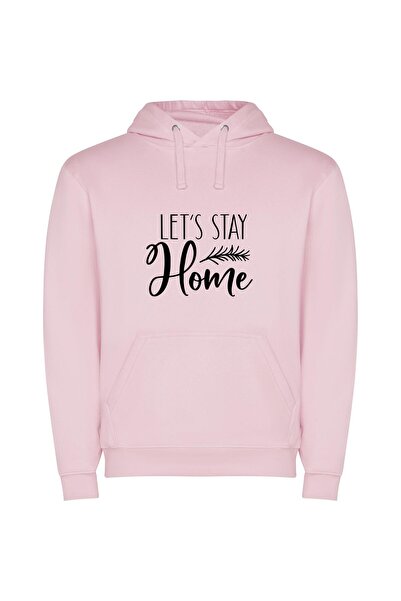 iLovePrints Stay-Home Chic Φούτερ με κουκούλα σε χρώμα Ροζ