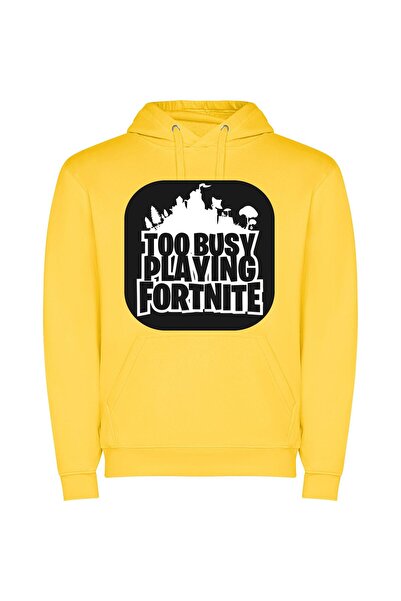 iLovePrints Fancy Fortnite Fusions Φούτερ με κουκούλα σε χρώμα Κίτρινο