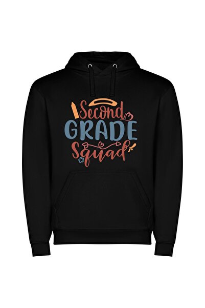 iLovePrints Grade 2 Art Squad Φούτερ με κουκούλα σε χρώμα Μαύρο