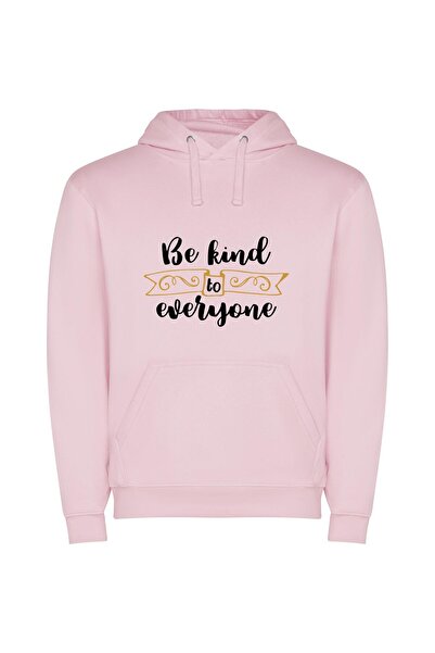iLovePrints Kindness: A Radiant Presence Φούτερ με κουκούλα σε χρώμα Ροζ