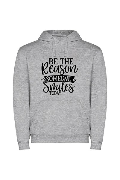 iLovePrints Endearing Grins Collection Φούτερ με κουκούλα σε χρώμα Γκρι