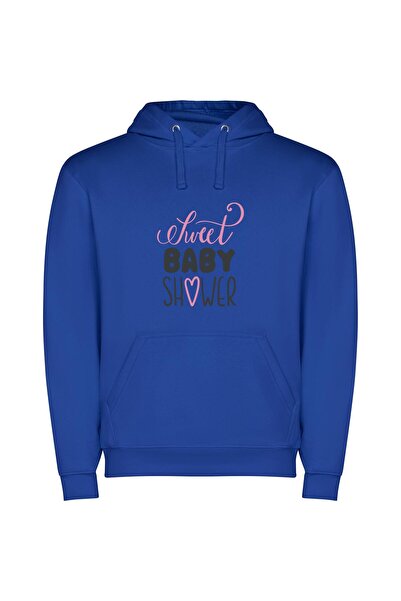 iLovePrints Sugar-Coated Baby Bliss Φούτερ με κουκούλα σε χρώμα Μπλε