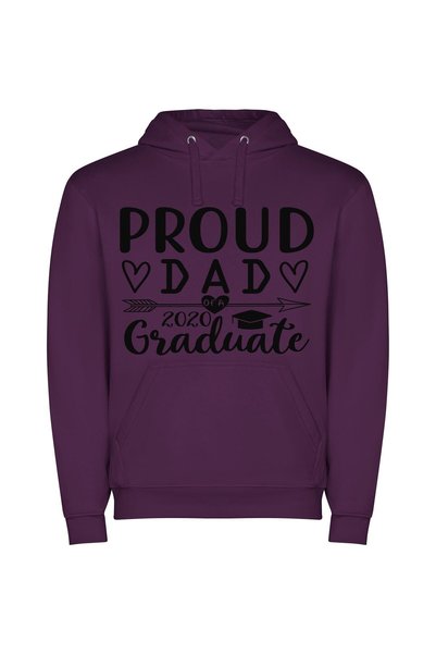 iLovePrints Proud: The Glancing Future Φούτερ με κουκούλα σε χρώμα Μωβ