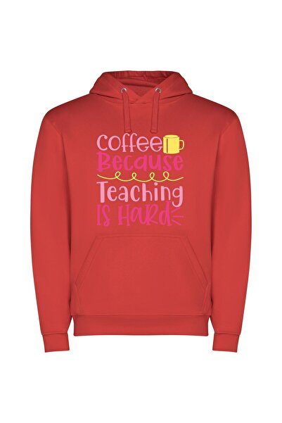 iLovePrints Coffee: Teaching's Invigorating Grind Φούτερ με κουκούλα σε χρώμα...
