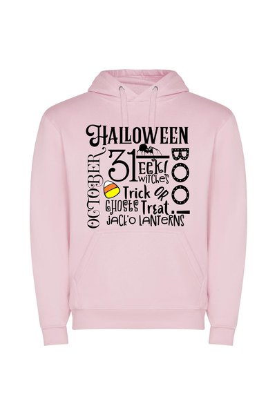 iLovePrints Spooky Ball Night Φούτερ με κουκούλα σε χρώμα Ροζ