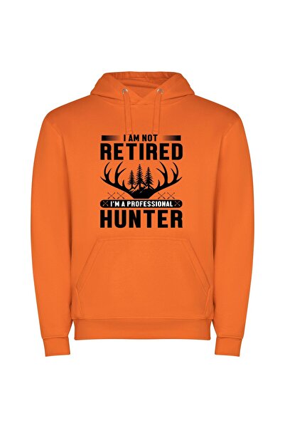 iLovePrints Savage Pursuit: Professional Hunter Φούτερ με κουκούλα σε χρώμα Π...
