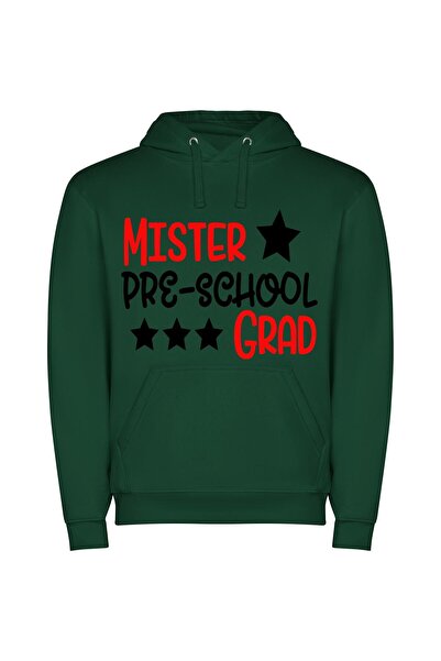 iLovePrints Elite Preschool Branding Φούτερ με κουκούλα σε χρώμα Πράσινο