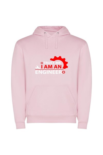 iLovePrints Inspired Logo: IAMAG Red Φούτερ με κουκούλα σε χρώμα Ροζ