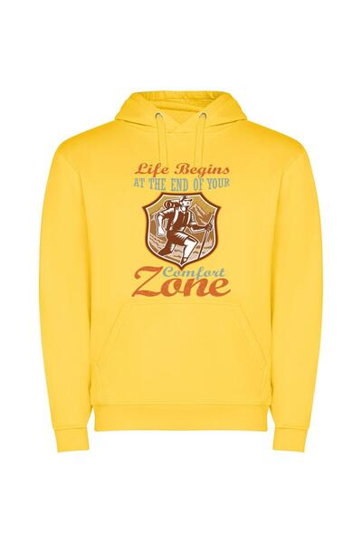 iLovePrints Comfort Zone's End: Shepard Fairey-Style Φούτερ με κουκούλα σε χρ...