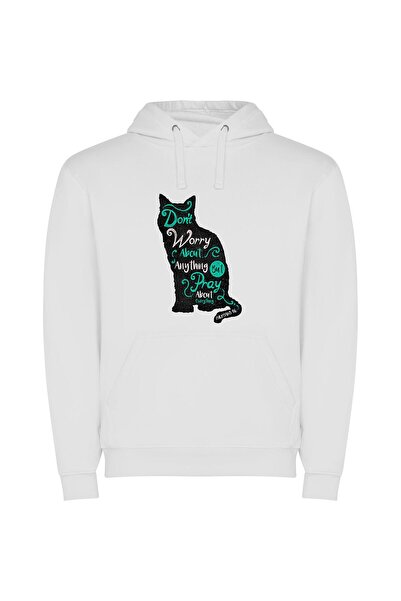 iLovePrints Solely Playful: Worried-Free Wonders Φούτερ με κουκούλα σε χρώμα ...