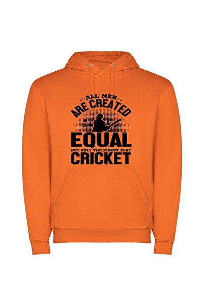 iLovePrints Elite Cricket Collection Φούτερ με κουκούλα σε χρώμα Πορτοκαλί