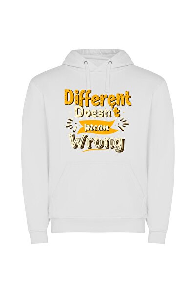 iLovePrints Embracing Diverse Perspectives Φούτερ με κουκούλα σε χρώμα Λευκό