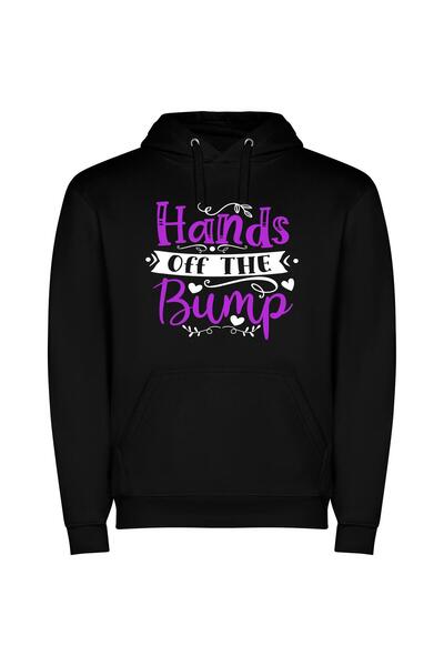 iLovePrints Hand Bumps: Artistic Impressions Φούτερ με κουκούλα σε χρώμα Μαύρο