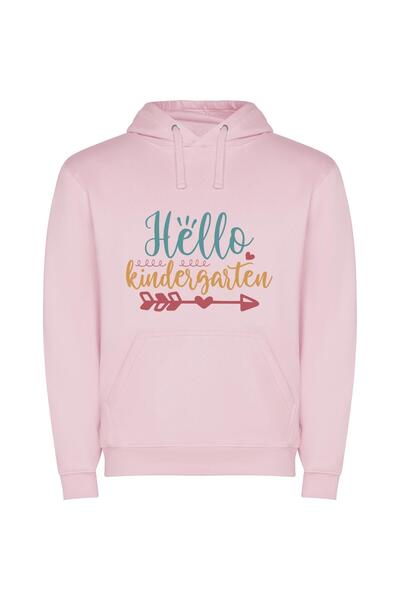 iLovePrints Hello Kiddy Central Φούτερ με κουκούλα σε χρώμα Ροζ