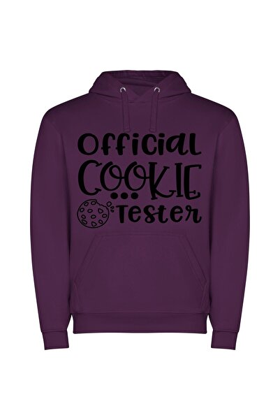 iLovePrints Official Cookie Test Lab Φούτερ με κουκούλα σε χρώμα Μωβ
