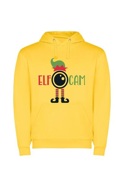 iLovePrints Enchanting Elf Adventure Φούτερ με κουκούλα σε χρώμα Κίτρινο