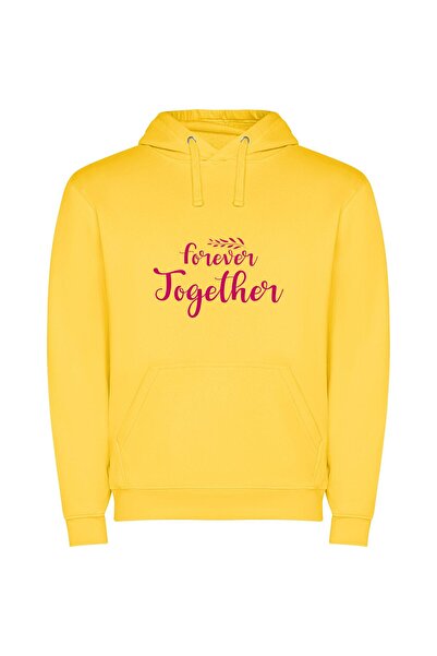 iLovePrints Eternal union: Handwritten elegance Φούτερ με κουκούλα σε χρώμα Κ...