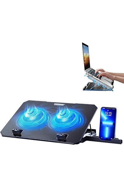GENERAL Laptop Pad with 2 Cooling Fans and Phone Holder for 10-15 Inch | Ligh...