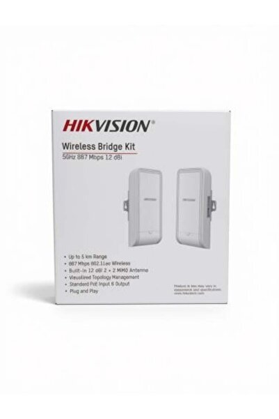 Hikvision طقم جسر لاسلكي DS-3 WF 02-5 AC-D — نقل إشارة الكاميرا اللاسلكية لمس...