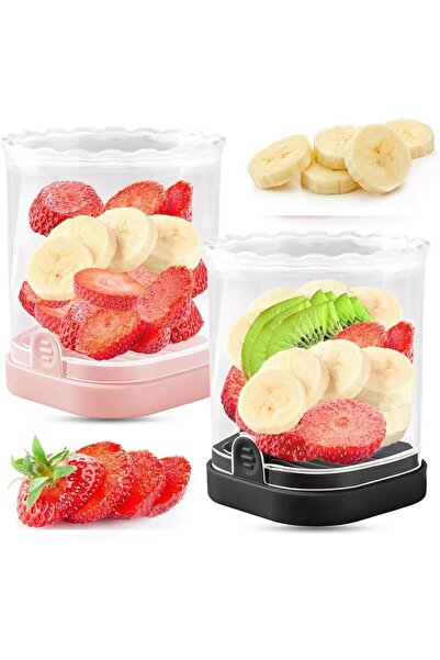 Tazweeq Fruit And Vegetable Slicer With Box, Mini Portable Stainless Steel Sl...