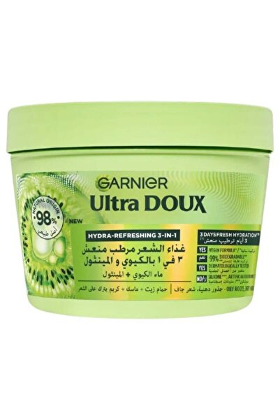 Garnier غذاء الشعر ألترا دوكس 3 في 1 بالكيوي والمنثول المنعش والمرطب من غارني...