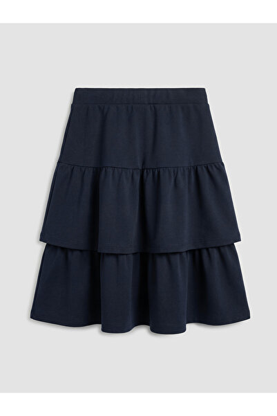 LC Waikiki Girl's Button Detailed Layered Skirt