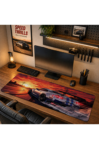 RUGRUMBA DRW1004 40x90cm Gaming Player XL Mousepad cu margini cusute, dimensi...