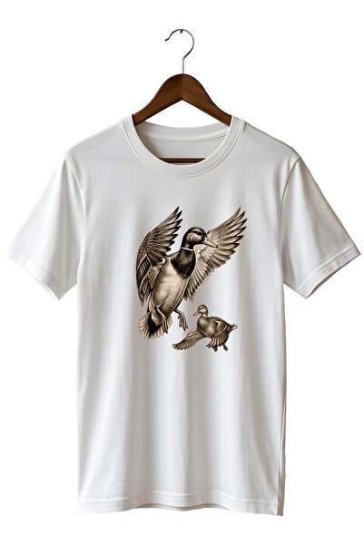 remonz Duck Printed Unisex T-Shirt – Duck Hunting Outdoor Nature Themed Crew ...