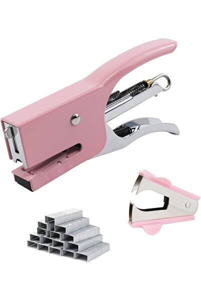 Arabest Small Hand-held Stapler Set,15 Sheet Capacity,750Pcs Staples and Remo...