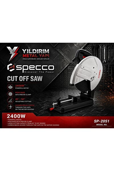 Specco SP2051 PROFİL KESME 2400 W 350 MM
