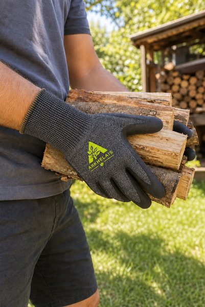 Arkhelais Work Gloves – Men's General Utility Latex Coated Non-Slip Work Gloves Breathable Odorless Durable 1 Pair 10 Sizes