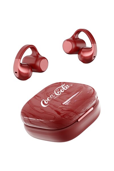Choice سماعات أذن لاسلكية حمراء من نوع Coca-Cola CX09 ClipOn True مع تقنية بل...