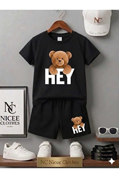 Leto Lykia Summer Children's T-Shirt Shorts Unisex (Heyy Printed)